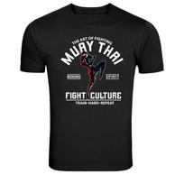 Muay Thai Fight Culture Boxing Martial Arts Fighter T-Shirt XXXXL black