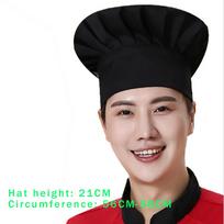 Chef Hat Kitchen Elastic Hat Restaurant Catering Service El Cake Shop Worker Chef High Hats Baker Kitchen Cooking Cap Props white