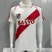 Vintažiniai 1992-1994 River Plate namų futbolo marškinėliai trumpomis rankovėmis vyriški futbolo marškinėliai S-XXL Large balta