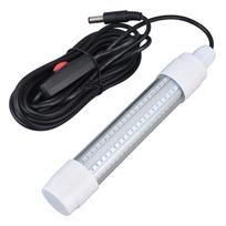 Žvejybos šviesa 126 LED IP68 atspari vandeniui 1000lm Panardinamas naktinis žuvų ieškiklio šviestuvas 13W AC12‑36V Type 1 black