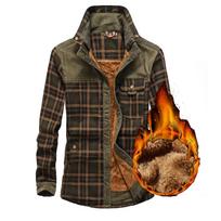 Vyriški rudens žiemos laisvalaikio stori šilti marškiniai Camisa Masculina Chemise Homme Vyriški kariniai apsiaustai vilnos vilnos paltai M black