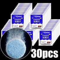 30/80PCS Windshield Cleaner Effervescent Tablet Solid Cleaning Agent Wiper Oil Film Remover Household Toilet Cleaning Tablet blue