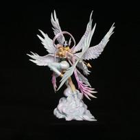 26cm Digimon Adventure Angewomon Shoot An Arrow Anime Figure Model Statue Collection Model Desktop Decoration Ornament Fans Toys 26cm white