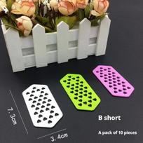 Reusable Perm Hair Clip Hair Curl Styling Pads Insulating Traceless Sheets Hot And Cold Perming Bars  Hair Perming Use Tools gray