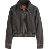 Levi's Women's XS Dart Trucker Jacket Dark Wash 001W8-0001 M black