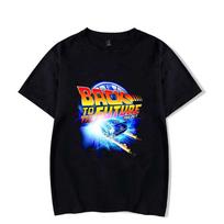 Hot Back To The Future T Shirt Men/women's Funny T-shirt Casual Cool Street Wear Fashion T Shirt Couple Hip Hop Shirt Top Summer S įvairiaspalvis