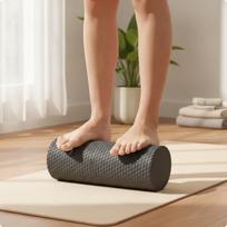 EVA Foam Roller Firm Textured Deep Tissue for Athletes, Yogis, Home Gym, Physical , Black 30-15cm brown