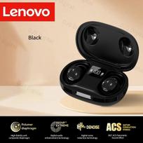Lenovo EA289 Mini Lightweight In-Ear Bluetooth 5.4 Earphones Sleep Headphones Digital Power Display TWS Wireless Headphones For Sport Daily Use smėlis