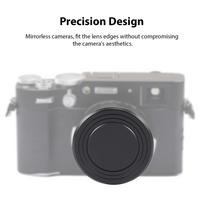 Lens Cap for Fujifilm X100V X100VI Aluminum Alloy Snap On Lens Cover Precise Fit Scratch Proof Lightweight Protection