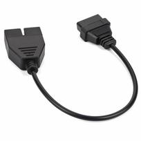 For GM OBD1 12 Pins to OBD2 16 Pins Diagnostic Tool Connector Adapter Cable black