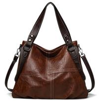 Dvipusė minkštos odos hobo rankinė su siuvimo detalėmis, crossbody peties rankinė moterims žalia