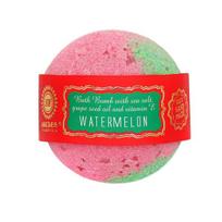 Vonios burbulas "Watermelon" su jūros druska ir vynuogių sėklų aliejumi, Saules Fabrika, 145 g