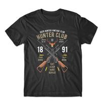 Hunter Club T-Shirt 100% Cotton Premium Tee NEW S black