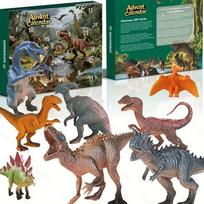 Advento kalendoriai Vaikams Dinozaurų žaislai 24 Dienos Atgalinės atskaitos Kalėdiniai Advento kalendoriai Dinozauro figūrėlė Kalėdinė dovana berniukui mergaitei paaugliams one-size blue