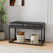 Suoliukas, odinė sėdynė, metalinis rėmas, 91 cm, 1 vnt