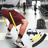 Durable And Safe Leg Resistance Bands For Taekwondo Basketball Training Adjustable Elastic Ankle Straps Jump Rope Strength Fitness Home Gym gray