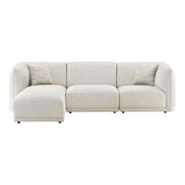 Kampinė sofa HOUSE NORDIC Noor Kairinė pusė Balta