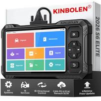 OBD2 automobilių diagnostikos dėklas - KINGBOLEN - S6 Elite - Dvikryptis - 15+ specializuotų funkcijų - 6,2  ekranas