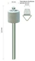 Durų atrama UT220, 220mm, plieninė, cinkuota