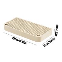 Cat Litter Catcher Ramp Box Double Layer Paw Cleaning Tray Cat Pedal Step Stool With Filter Universal Litter Box Accessories chaki