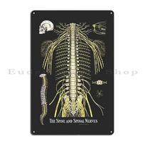 Žmogaus stuburo kaulai Žmogaus eft anatomija Šoninis vaizdas Metalo Sienos Urvas Spausdintas vakarėlis Namai Skardinis ženklas Plakatas 20x30cm（7.8x11.8inch） gray