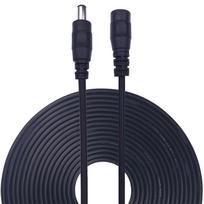 Kabenjee 10m DC-AC Adapter Extension Cable, Power Cord for LED Strips, DC Extension Connector for CCTV Security Camera Systems (Black)
