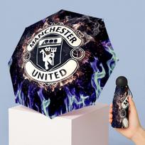 Manchester United FC Mini 5 Fold Pocket Umbrella Compact Lightweight Anti UV Rain Sun Protection Umbrella Portable Travel Umbrella
