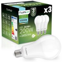 Lumiled Set of 3 E27 A95 LED Bulbs 24W (200W Equivalent) 6500K Cool White 3452lm