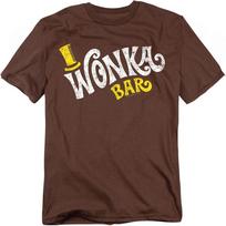 Willy Wonka Vintage Wonka Bar Logo T Shirt Unisex T-Shirt XXXL white