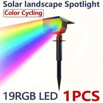 19 RGB LED saulės prožektorius, 1 vnt