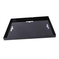 Bedside Shelf Foldable Heavy Duty Carbon Steel Clip On Bunk Bed Table Shelf for College Dorm Room with Cord Hole black