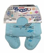 Pašiltintos frotinės pėdkelnės su 2 X ABS mergaitėms be Snazzy, mėlynos, 80/86 cm