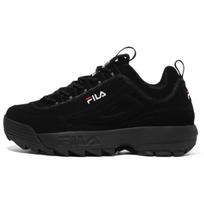FILA Disruptor 2 1998 Synthetic Leather Abrasion Resistant Abrasion Resistant Low top Casual Shoes Unisex All Black 1FM00864F_001 41.5 black