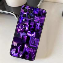 Purple Aesthetic Case For Samsung Galaxy M15 M35 M55 M56 M36 M16 M06 M31 M13 M33 M53 M12 M32 M52 M14 M34 M54 Samsung M31 purple