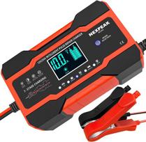 10a Automatinis Akumuliatoriaus Įkroviklis 12v/24v su Lcd Ekranu