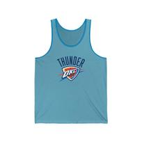 OKC Thunder Tank Top NBA Finals Playoffs Unisex Fan Apparel Summer Gym S blue