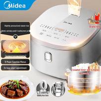 Midea 4L 0-Coating Micro-Pressure Rice Cooker with 316L Stainless Steel Pot white