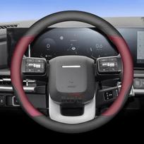 Odinis automobilio vairo užvalkalas Hyundai I30 Tucson Ioniq N Grand I10 Elantra I30n I20 Ix35 Palisade Ix20 Kona Santa fe black brown D type black