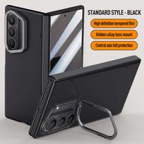 For Samsung Galaxy Z Fold 7 With Privacy Tempered Glass Film Full Protect Ultrathin Phone Case Spring Hinge Camera Holder Cover For Galaxy Z Fold7 gray