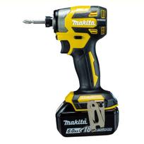 Makita Cordless Impact Driver 18V Includes 2 and Case (Yellow) 6Ah, Batteries, Charger, (TD173DGXFY) geltona