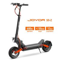JOYOR S5‑Z 600W Sulankstomas elektrinis paspirtukas 48V13Ah 55KM nuotolis 10 colių visureigis E-paspirtukas juoda