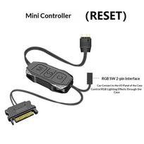 5V Argb Lighting Controller Hub Adapter With 3-Pin Connector For Sata Power For Pc Case Fans Led Strips Panels And Coolers gray