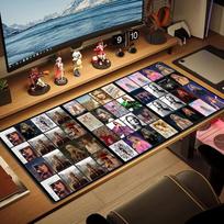Taylor Swift Lace Solid Color Mouse Pad Large Gaming Table Cushion Non-slip Laptop Tablet Big Mousepad XXL Mat Mini PC Playmat With Lock edge 30cmx60cm(11.8x23.6inch) brown