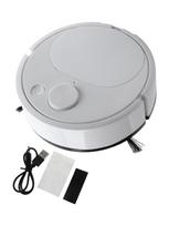 Dvipusės paskirties robotas siurblys grindims, automobiliui, augintiniams ir sofoms white gray