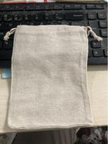 Cotton and Linen Drawstring Bags - Canvas, Burlap, and Xiaomi Cloth Options White; 7x9cm gray