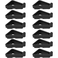 12/24Pcs Plant Flower Pot Feet Stand Invisible Triangle Risers Toes Lifters Indoor Outdoor Garden Supplies Plant Pot Base Tray black