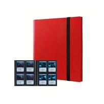 160 Pocket Trading Card Binder Album Durable PP Protective Cover Holder for Collectible Game Cards Multi Option raudona