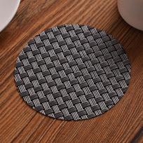 1vnt PVC austi padėkliukai restorano puodelio izoliacijos padėklas vandens šilumos izoliacija neslystantis stalo kilimėlis C gray