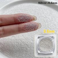 0.4mm-1.5mm Mini Steel Ball Metal Micro Caviars Alloy Nail Art Rhinestones Jewelry Manicure Accessories Diy Ornaments gray