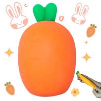 Carrot Kawaii Slow Rising Squishy Squeeze Fidget Toy Soft Simulation Vegetable Stress Relief Anti-Anxiety Decompression Toy orange